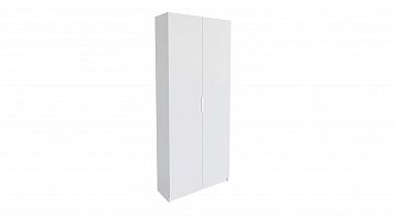 Гардеробная Keep (Кип), распашная, модуль 100*236*035, набор 1, цвет Белый + Дверь ЛДСП Белый